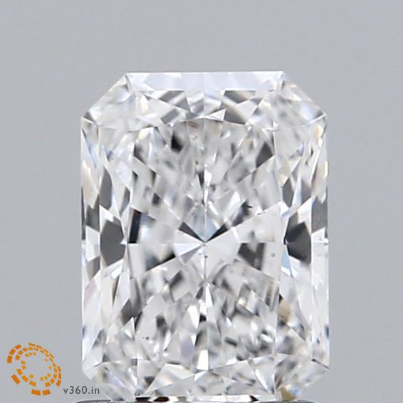 1.23 Carat Radiant Shaped, Ideal Cut, E Color, VS2 Clarity, IGI Certified Lab Grown Diamond