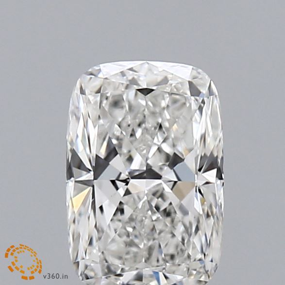 0.98 Carat Cushion Shaped, Ideal Cut, F Color, VVS2 Clarity, IGI Certified Lab Grown Diamond