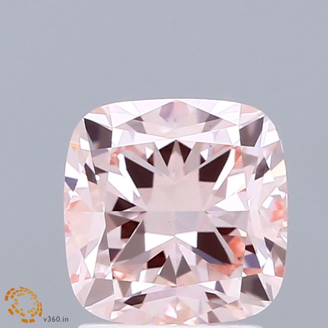 2.07 Carat Cushion Shaped, Ideal Cut, FANCY INTENSE PINK Color, VS1 Clarity, IGI Certified Lab Grown Diamond