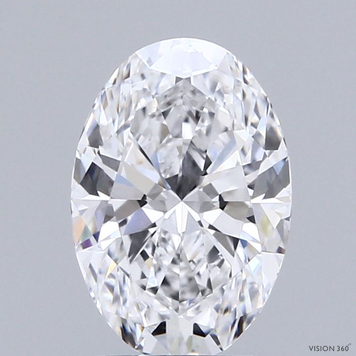 2.01 Carat Oval Shaped, Excellent Cut, D Color, VVS2 Clarity, IGI Certified Lab Grown Diamond