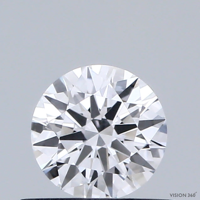 0.48 Carat Round Shaped, Excellent Cut, D Color, VVS2 Clarity, IGI Certified Lab Grown Diamond