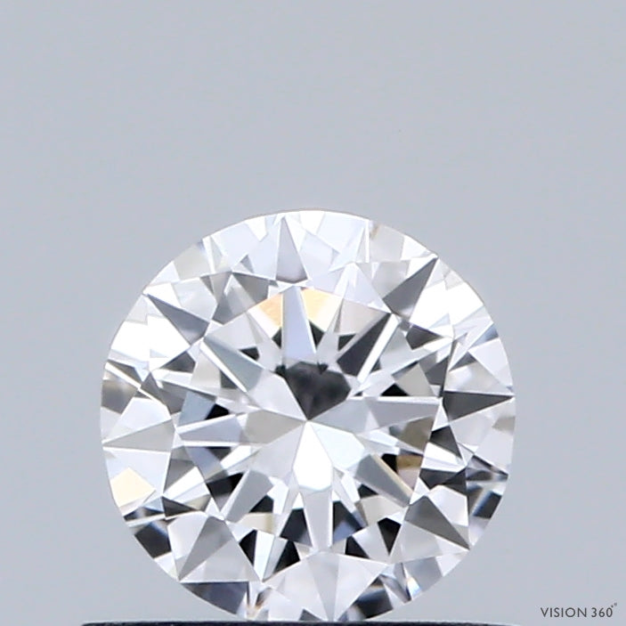 0.64 Carat Round Shaped, Very Good Cut, D Color, VVS2 Clarity, IGI Certified Lab Grown Diamond