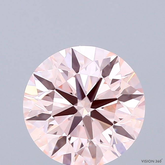 1.81 Carat Round Shaped, Excellent Cut, FANCY INTENSE PINK Color, VVS2 Clarity, IGI Certified Lab Grown Diamond