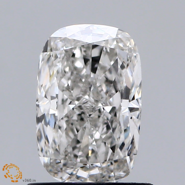 0.97 Carat Cushion Shaped, Ideal Cut, F Color, VS1 Clarity, IGI Certified Lab Grown Diamond