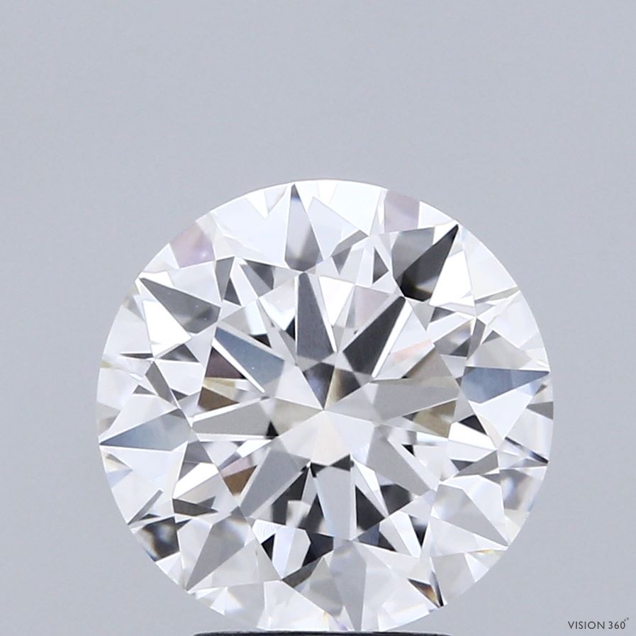 3.57 Carat Round Shaped, Ideal Cut, E Color, VVS2 Clarity, IGI Certified Lab Grown Diamond