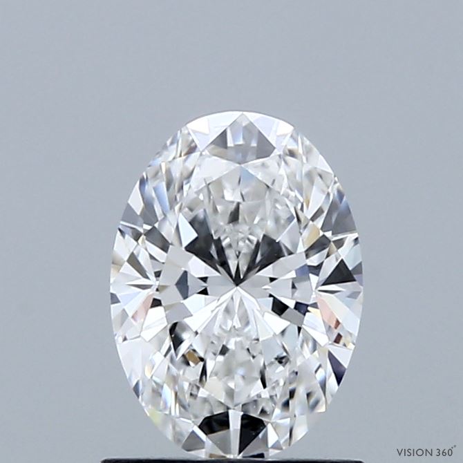 1.04 Carat Oval Shaped, Ideal Cut, D Color, VVS2 Clarity, IGI Certified Lab Grown Diamond