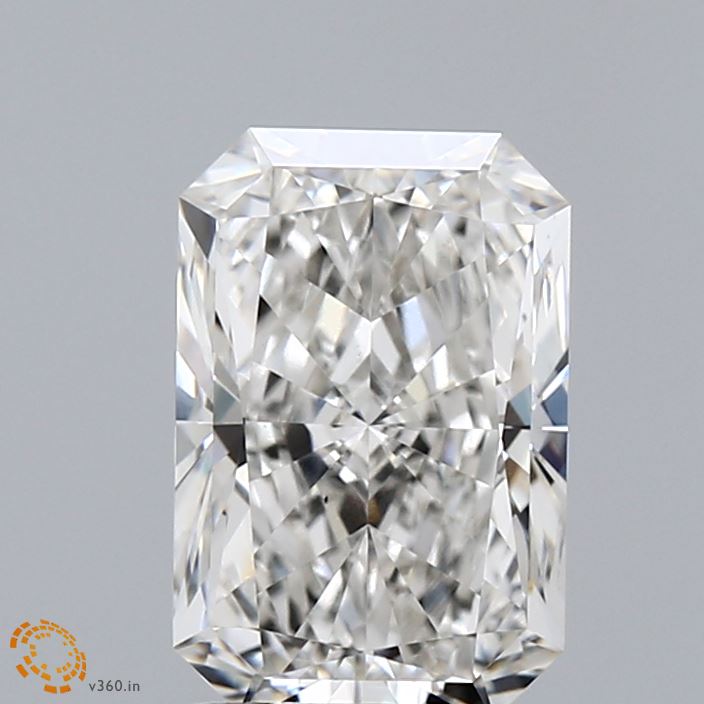 2.08 Carat Radiant Shaped, Ideal Cut, G Color, VS1 Clarity, IGI Certified Lab Grown Diamond
