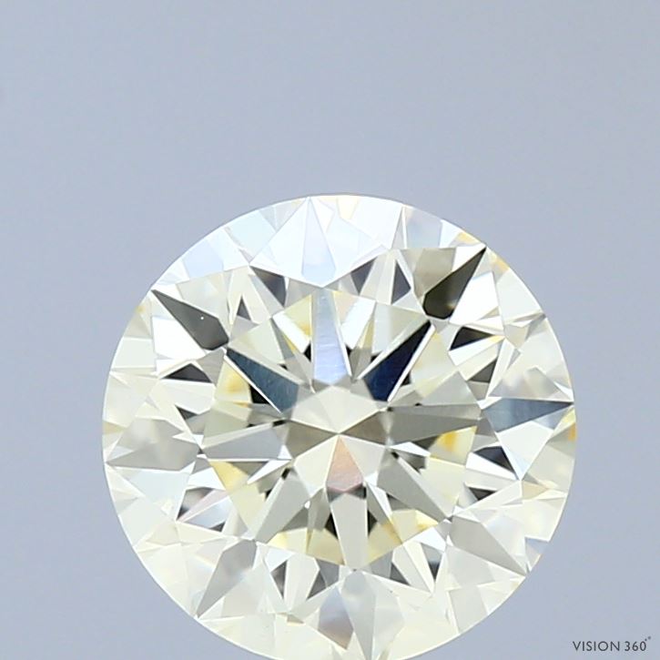 2.08 Carat Round Shaped, Ideal Cut, Q-R Color, VVS2 Clarity, IGI Certified Lab Grown Diamond