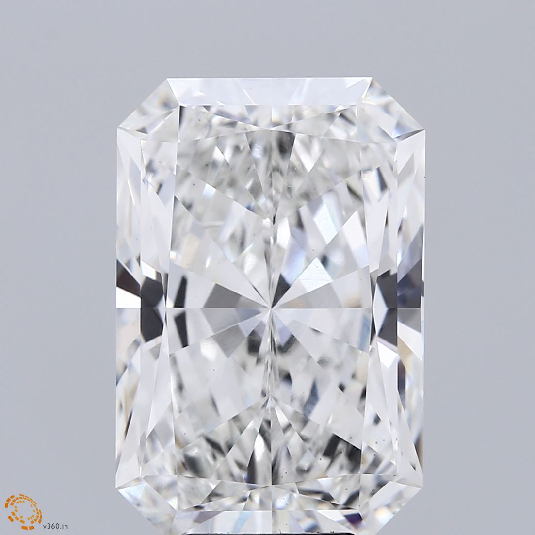 9.54 Carat Radiant Shaped, Ideal Cut, F Color, VS1 Clarity, IGI Certified Lab Grown Diamond