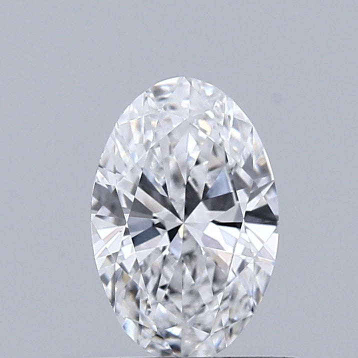 0.59 Carat Oval Shaped, Ideal Cut, D Color, VVS2 Clarity, IGI Certified Lab Grown Diamond