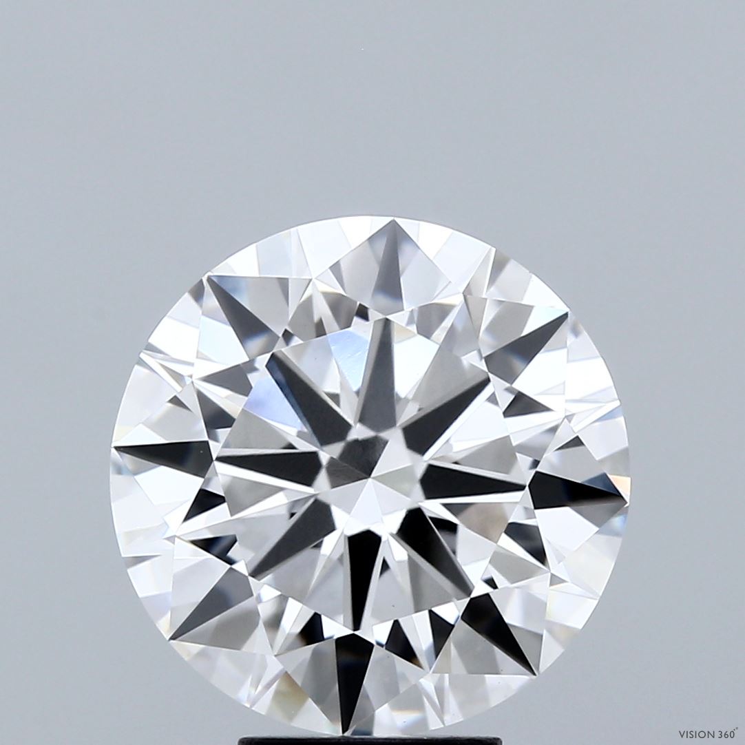 6.00 Carat Round Shaped, Ideal Cut, E Color, VVS2 Clarity, IGI Certified Lab Grown Diamond