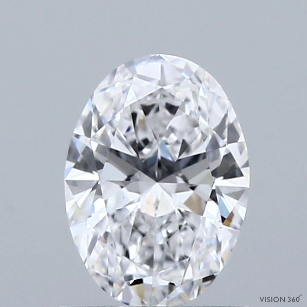 1.10 Carat Oval Shaped, Ideal Cut, D Color, VVS2 Clarity, IGI Certified Lab Grown Diamond