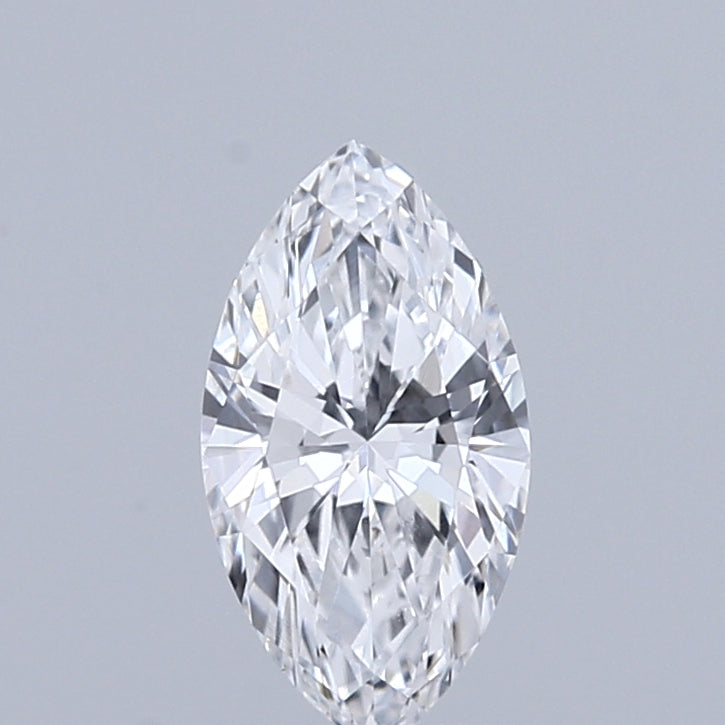 0.46 Carat Marquise Shaped, Ideal Cut, D Color, VVS2 Clarity, IGI Certified Lab Grown Diamond