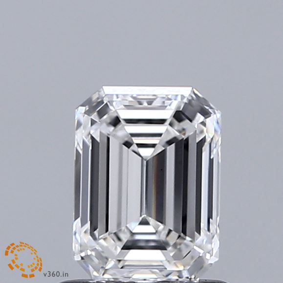 0.89 Carat Emerald Shaped, Ideal Cut, E Color, VS1 Clarity, IGI Certified Lab Grown Diamond