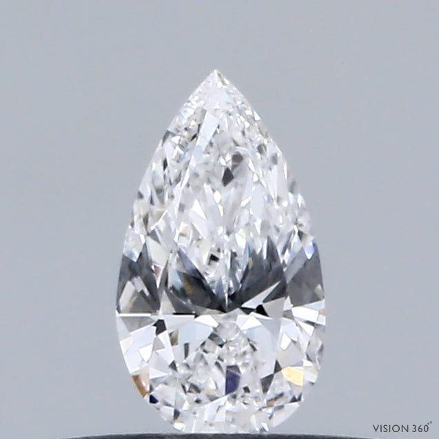 0.30 Carat Pear Shaped, Ideal Cut, D Color, VS1 Clarity, IGI Certified Lab Grown Diamond