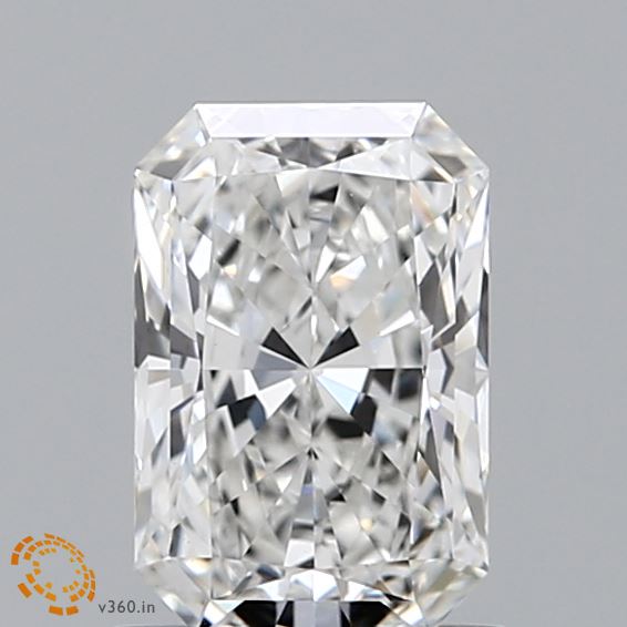 1.16 Carat Radiant Shaped, Ideal Cut, F Color, VVS2 Clarity, IGI Certified Lab Grown Diamond