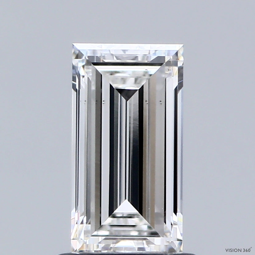 1.07 Carat Baguette Shaped, Very Good Cut, E Color, VS1 Clarity, IGI Certified Lab Grown Diamond