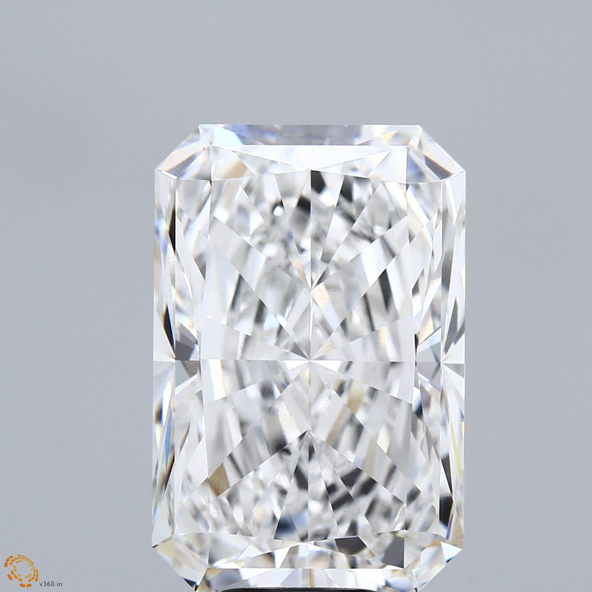 12.09 Carat Radiant Shaped, Excellent Cut, E Color, VVS2 Clarity, IGI Certified Lab Grown Diamond