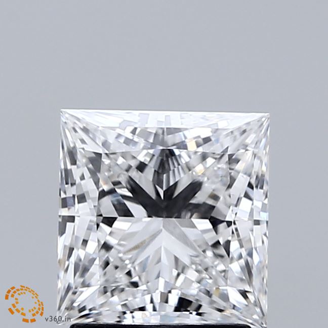 2.00 Carat Princess Shaped, Ideal Cut, E Color, VS1 Clarity, IGI Certified Lab Grown Diamond