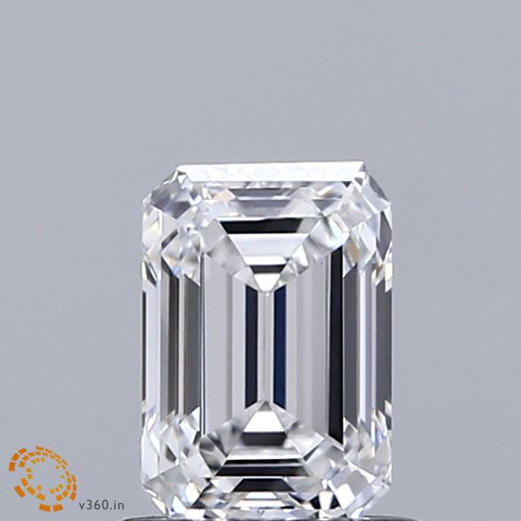 0.88 Carat Emerald Shaped, Excellent Cut, E Color, VS1 Clarity, IGI Certified Lab Grown Diamond