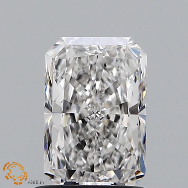 1.10 Carat Radiant Shaped, Ideal Cut, F Color, VVS2 Clarity, IGI Certified Lab Grown Diamond