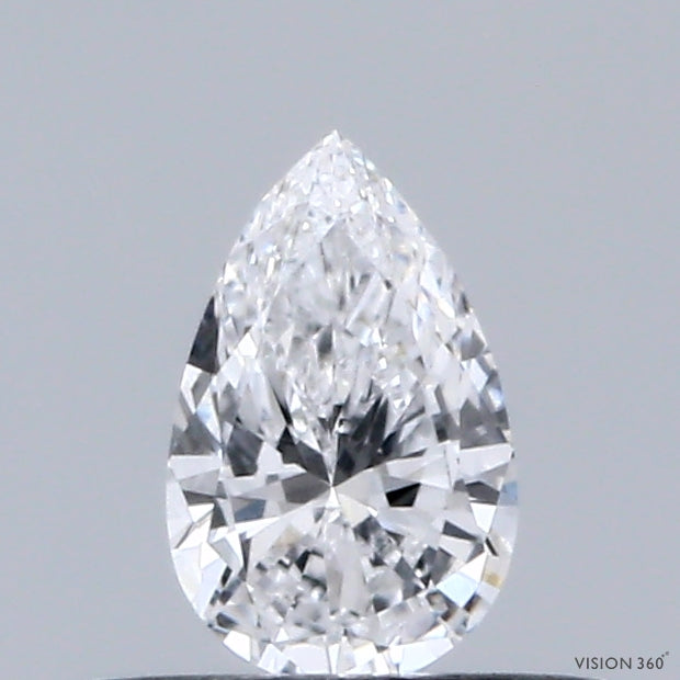 0.30 Carat Pear Shaped, Very Good Cut, D Color, VVS2 Clarity, IGI Certified Lab Grown Diamond