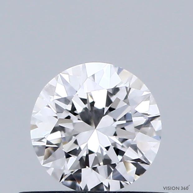 0.46 Carat Round Shaped, Excellent Cut, D Color, VVS2 Clarity, IGI Certified Lab Grown Diamond
