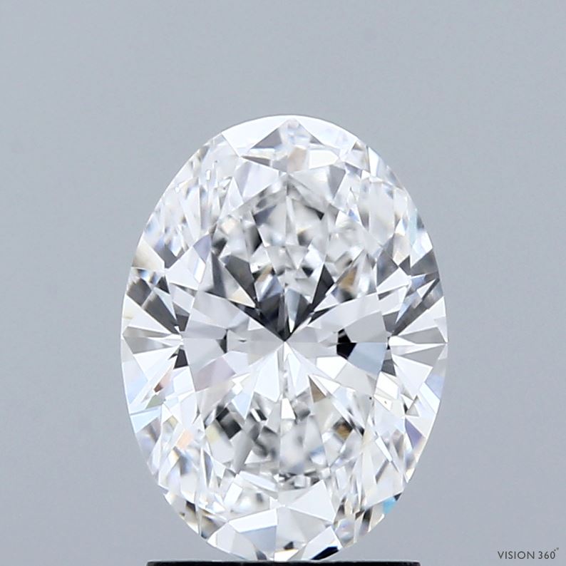 2.00 Carat Oval Shaped, Ideal Cut, D Color, VS1 Clarity, IGI Certified Lab Grown Diamond