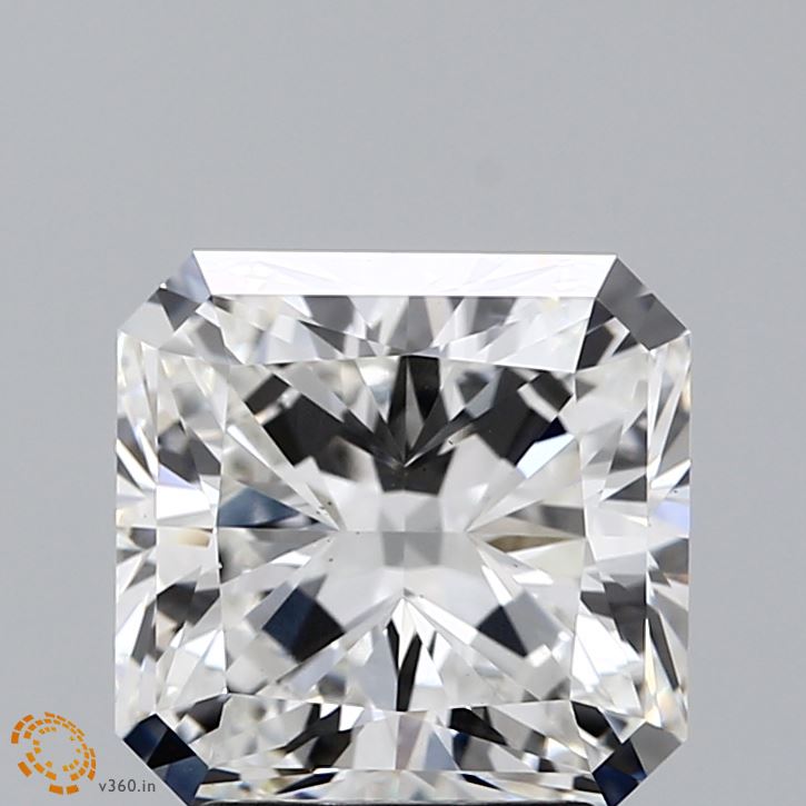 3.12 Carat Radiant Shaped, Ideal Cut, F Color, VS1 Clarity, IGI Certified Lab Grown Diamond
