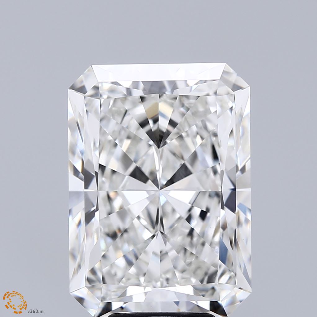 7.24 Carat Radiant Shaped, Ideal Cut, G Color, VVS2 Clarity, IGI Certified Lab Grown Diamond