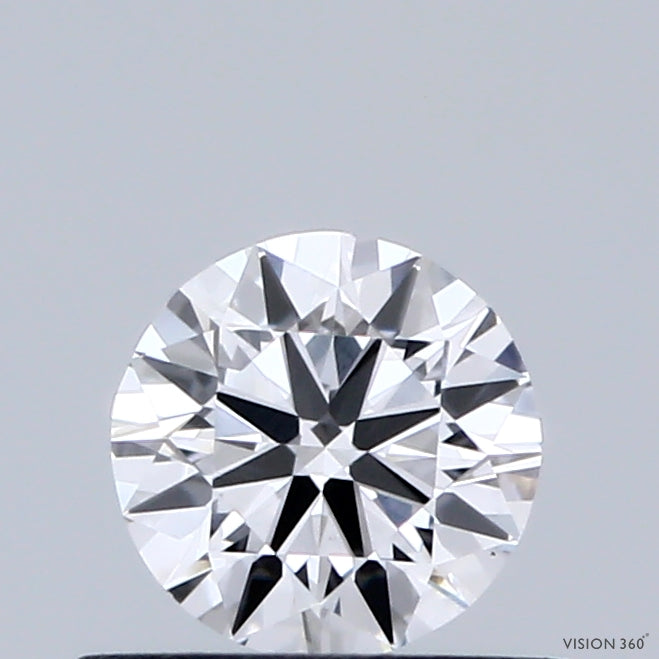 0.46 Carat Round Shaped, Ideal Cut, D Color, VS1 Clarity, IGI Certified Lab Grown Diamond