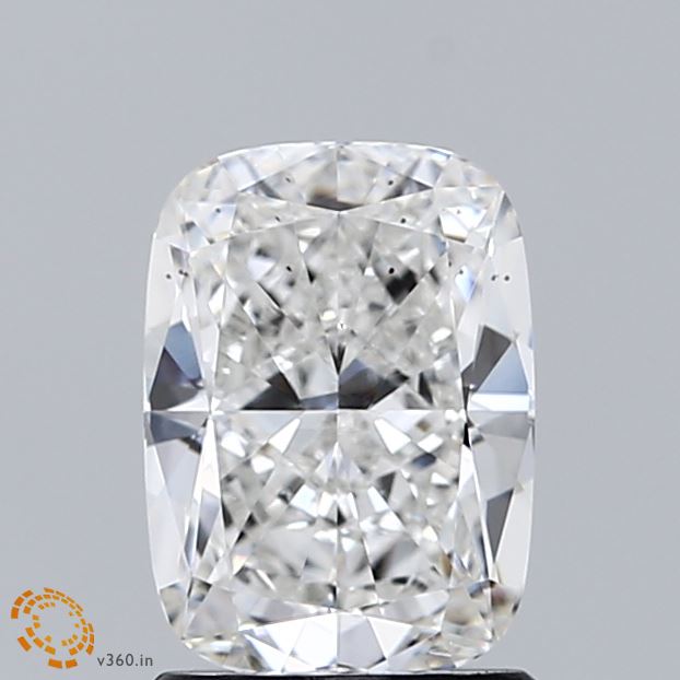 1.50 Carat Cushion Shaped, Ideal Cut, F Color, SI1 Clarity, IGI Certified Lab Grown Diamond