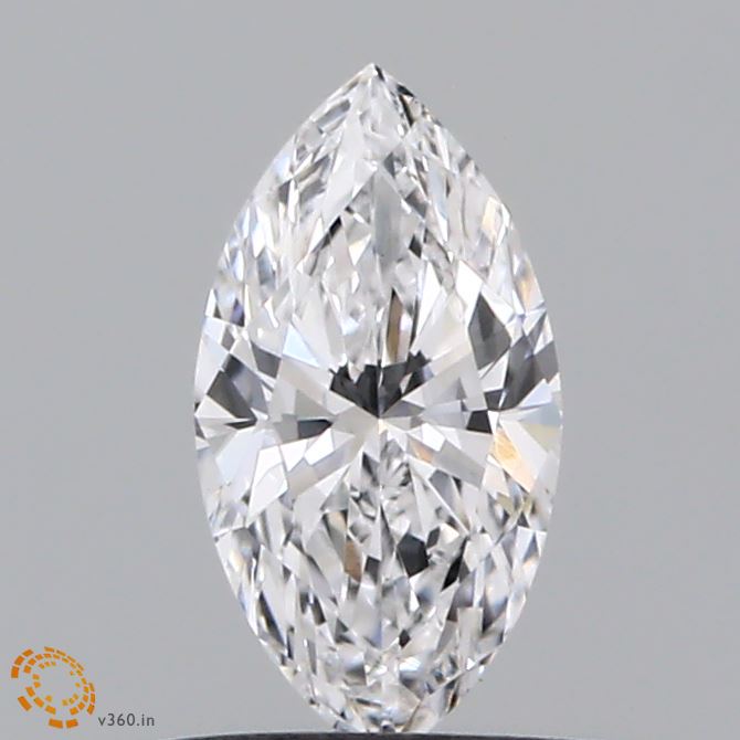 0.44 Carat Marquise Shaped, Excellent Cut, D Color, VS1 Clarity, IGI Certified Lab Grown Diamond