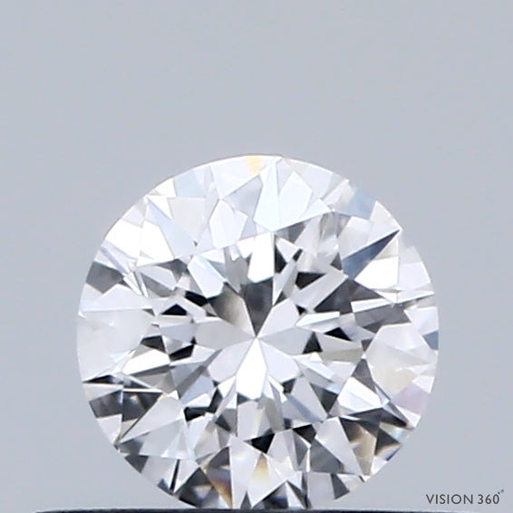 0.38 Carat Round Shaped, Very Good Cut, D Color, VVS1 Clarity, IGI Certified Lab Grown Diamond