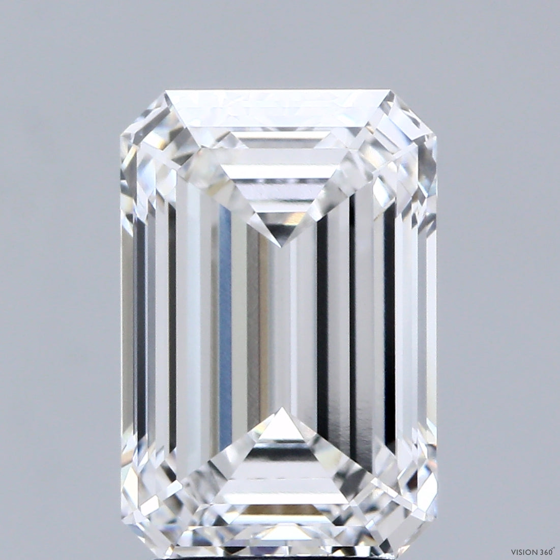 3.99 Carat Emerald Shaped, Ideal Cut, E Color, VVS2 Clarity, IGI Certified Lab Grown Diamond