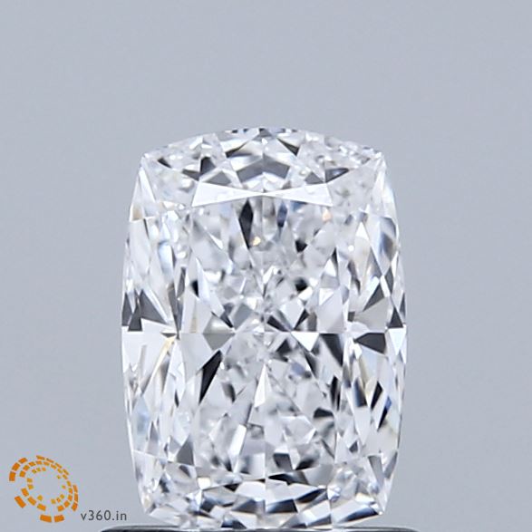 1.05 Carat Cushion Shaped, Ideal Cut, D Color, VVS2 Clarity, IGI Certified Lab Grown Diamond