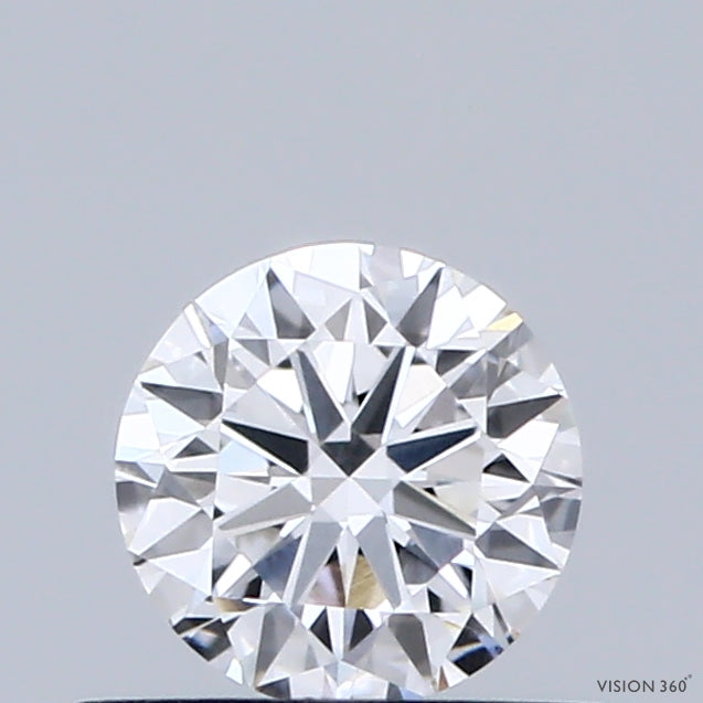 0.47 Carat Round Shaped, Very Good Cut, D Color, VVS2 Clarity, IGI Certified Lab Grown Diamond