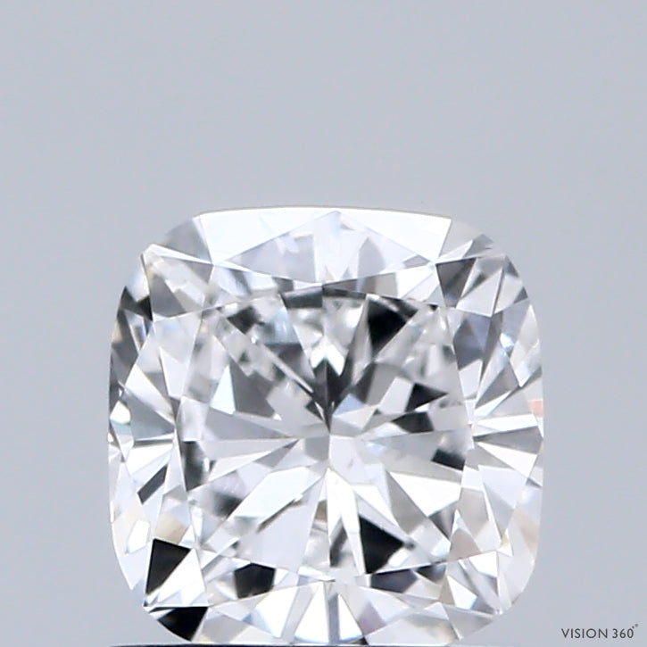 0.96 Carat Cushion Shaped, Very Good Cut, D Color, VVS2 Clarity, IGI Certified Lab Grown Diamond