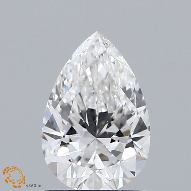 0.94 Carat Pear Shaped, Ideal Cut, E Color, VS1 Clarity, IGI Certified Lab Grown Diamond