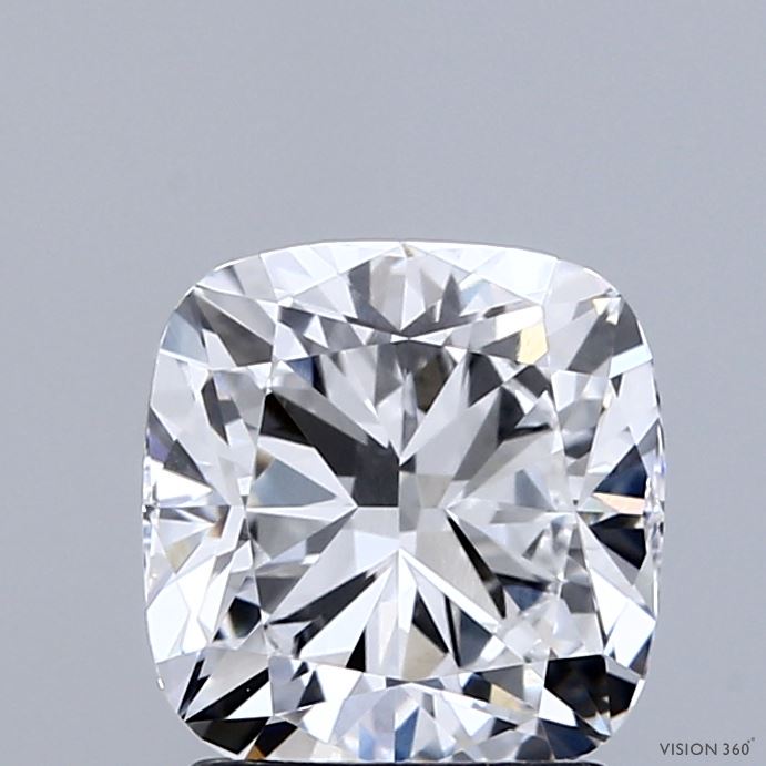 2.08 Carat Cushion Shaped, Ideal Cut, D Color, VVS1 Clarity, IGI Certified Lab Grown Diamond