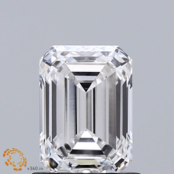 1.15 Carat Emerald Shaped, Ideal Cut, F Color, IF Clarity, IGI Certified Lab Grown Diamond