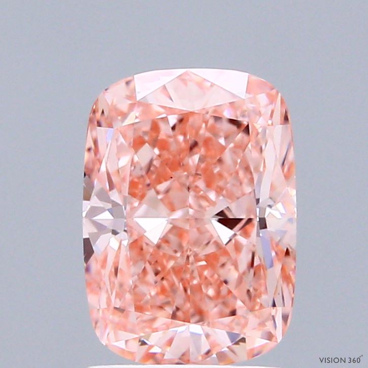 2.02 Carat Cushion Shaped, Ideal Cut, FANCY VIVID PINK Color, VS1 Clarity, IGI Certified Lab Grown Diamond