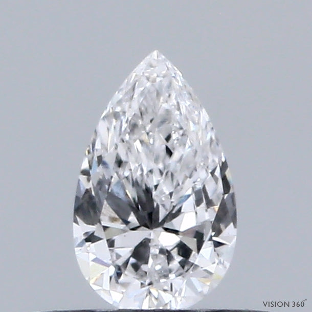 0.31 Carat Pear Shaped, Very Good Cut, D Color, VS1 Clarity, IGI Certified Lab Grown Diamond
