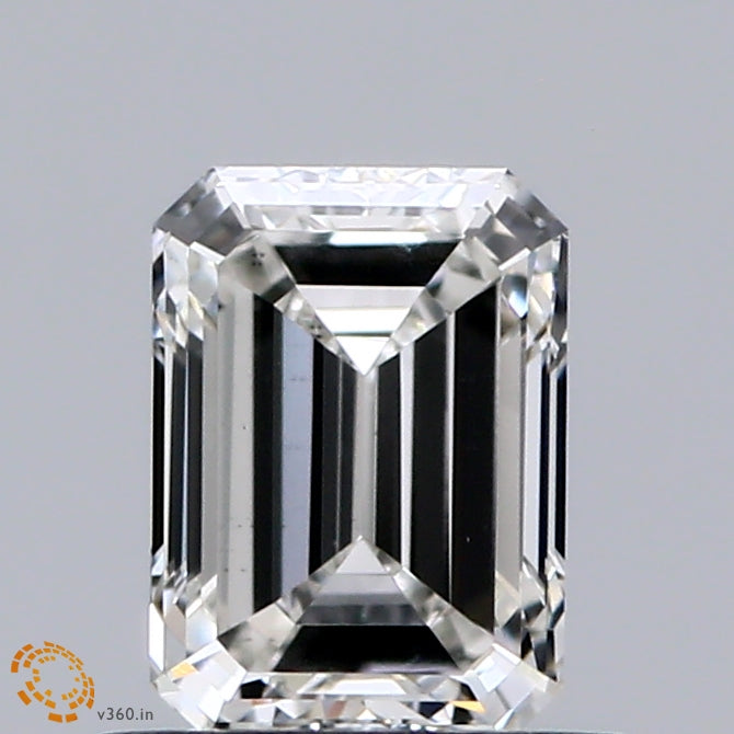 0.90 Carat Emerald Shaped, Excellent Cut, G Color, VS2 Clarity, IGI Certified Lab Grown Diamond