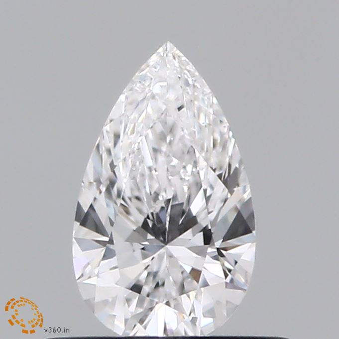 0.49 Carat Pear Shaped, Excellent Cut, E Color, VVS2 Clarity, IGI Certified Lab Grown Diamond
