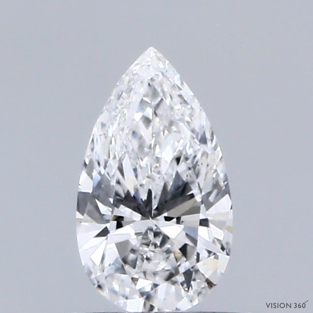 0.32 Carat Pear Shaped, Ideal Cut, D Color, VS1 Clarity, IGI Certified Lab Grown Diamond