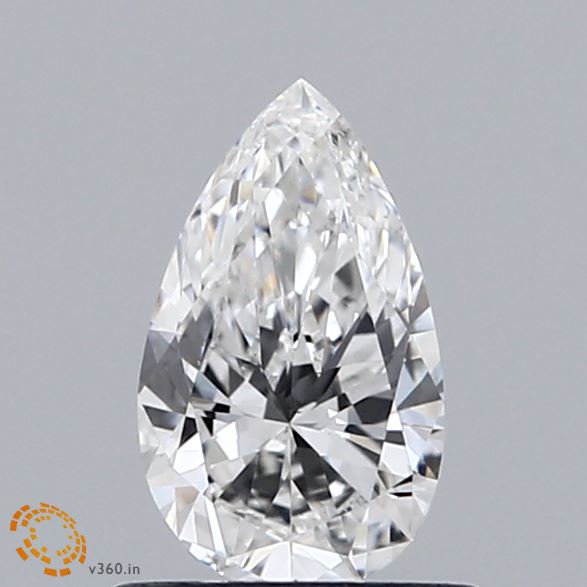 0.63 Carat Pear Shaped, Excellent Cut, E Color, VS1 Clarity, IGI Certified Lab Grown Diamond