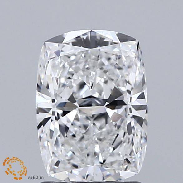 1.52 Carat Cushion Shaped, Ideal Cut, D Color, VVS2 Clarity, IGI Certified Lab Grown Diamond