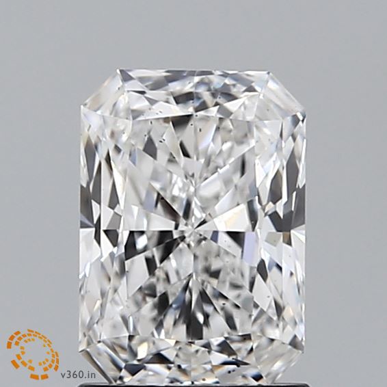 1.20 Carat Radiant Shaped, Ideal Cut, F Color, VS2 Clarity, IGI Certified Lab Grown Diamond