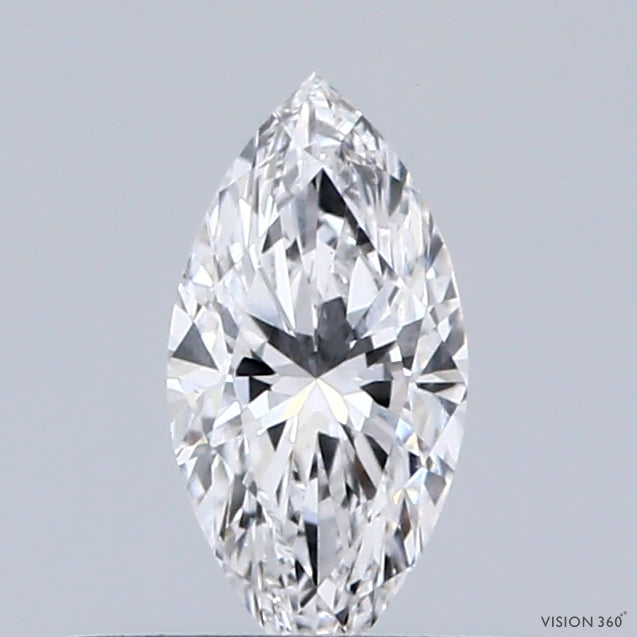 0.34 Carat Marquise Shaped, Excellent Cut, D Color, VS1 Clarity, IGI Certified Lab Grown Diamond